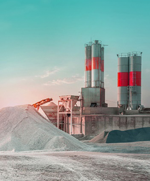 Cement works and quarry.