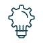 Light bulb icon representing Innovate.